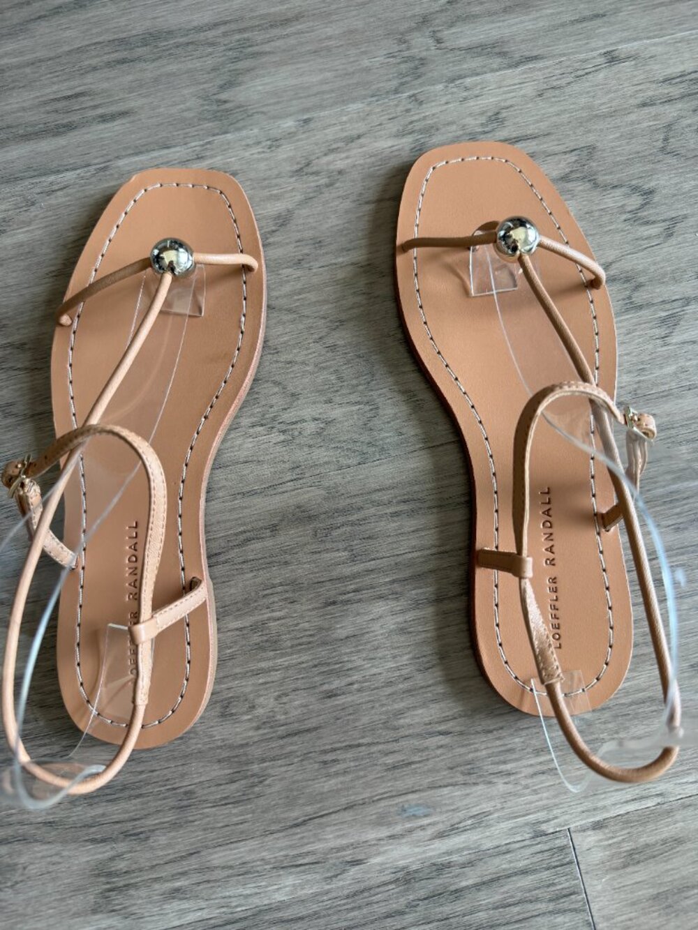 NEW Loeffler Randall size 7 Lara Dune Leather Sandal - Picture 5 of 6